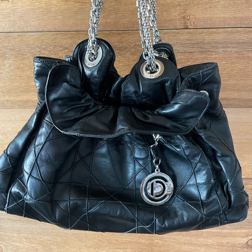 Dior Blanc Cannage Learher Le Trente Hobo